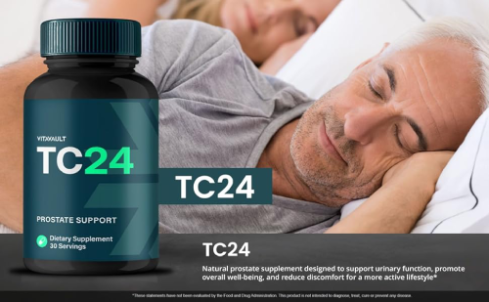 How does TC24 prostate support formula work to improve urinary flow and male wellness