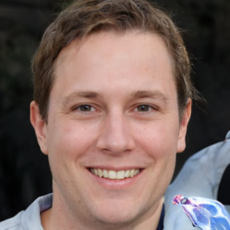 happy male customer sharing positive experience with better energy and confidence